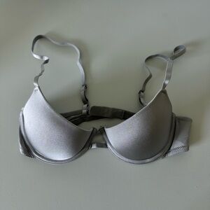 NWOT H&M Microfibre push-up bra light grey / Size 34B